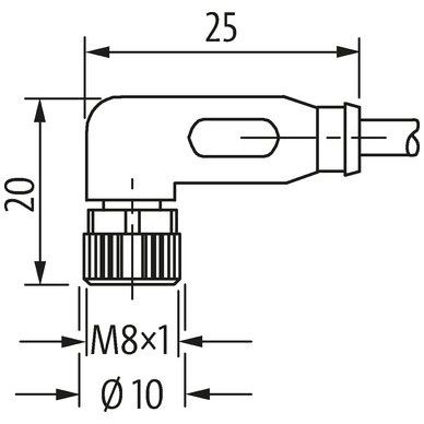 Murrelektronik - Konfektioniertes Sensor-Aktor-Kabel Verbindungsleitung 7000-88021-2300150 M8 St. 0° / M8 Bu. 9