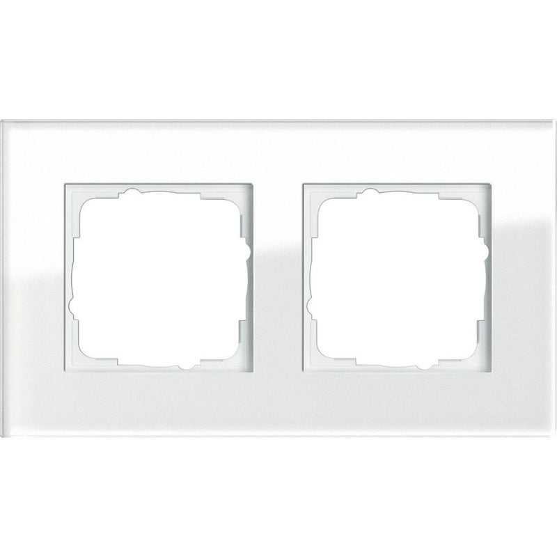 Gira - Abdeckrahmen 2f. weissglas 021212 Esprit