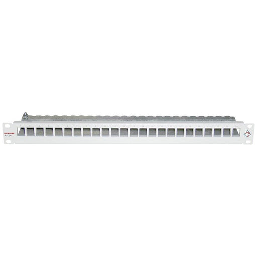 Dätwyler IT Infra - Patchpanel Kupfer Unilan Patchpanel MGK 24x 440043 1HE, RAL7035