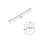 Brumberg Leuchten - Decken-/Wandleuchte LED-Sanierungseinsatz o.VG 80010003 549mm, 3000/4000K