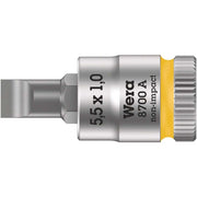 Wera - Schlitzschrauben-Einsatz für Steckschlüssel Zyklop Bit-Nuss 05003321001 1,0x5,5x28,0
