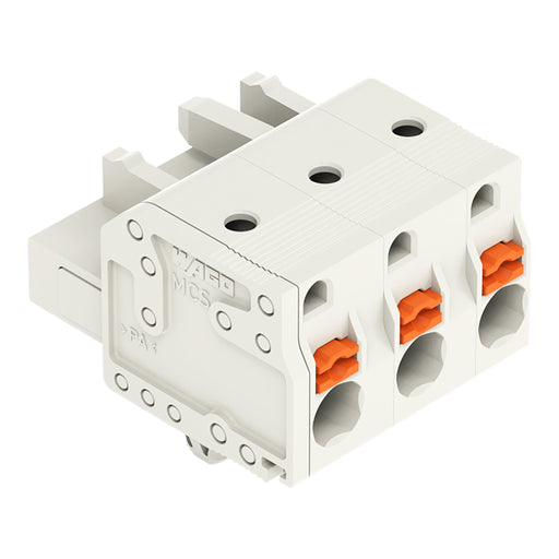 WAGO - Kabelsteckverbinder für Leiterplattensteckverbinder 1-Leiter-Federleiste 2721-203/008-000 Push-inCAGECLAMP,lgr − 100 Stück