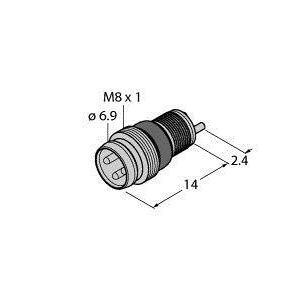 Turck - Rundsteckverbinder, feldkonfektionierbar (Industriesteckverbinder) Rundsteckverbinder ESGP4L Einbaustecker