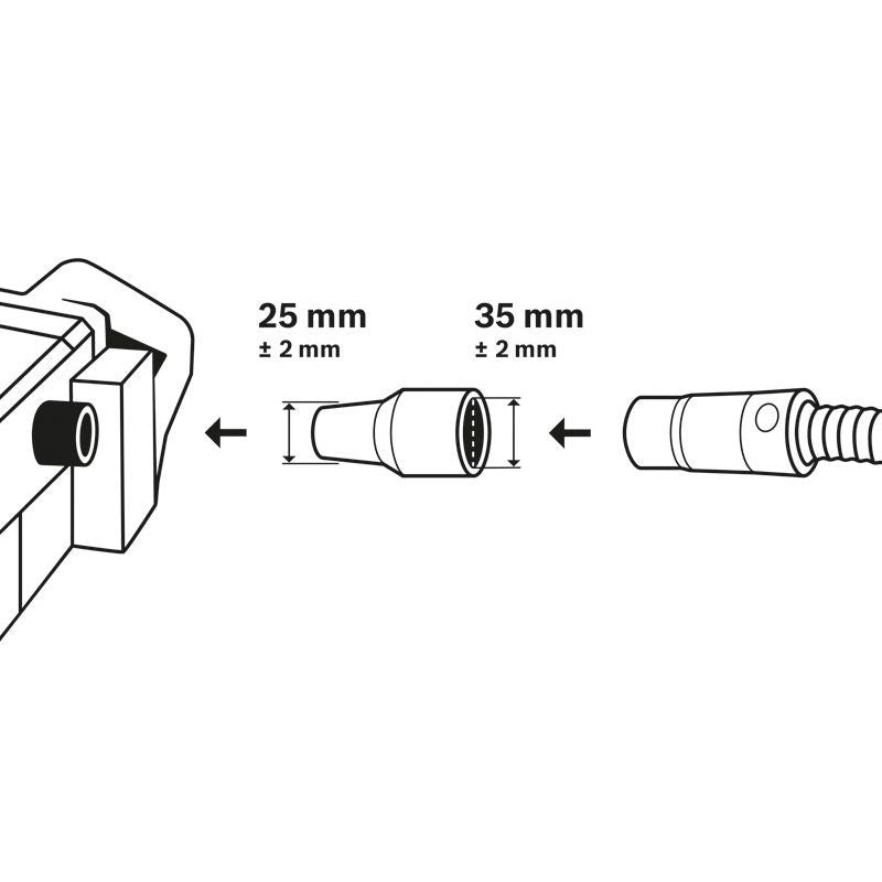 Bosch - Zubehör/Ersatzteile für Bodenpflege Anschlussstutzen 1600499005