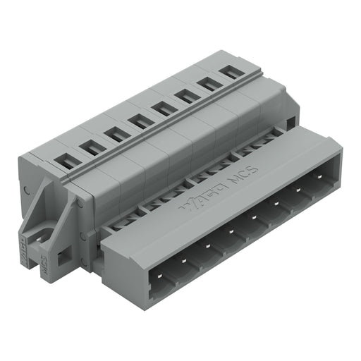 WAGO - Kabelsteckverbinder für Leiterplattensteckverbinder 1-Leiter-Stiftleiste 231-608/019-000 CAGECLAMP,2,5mm²,gr − 50 Stück