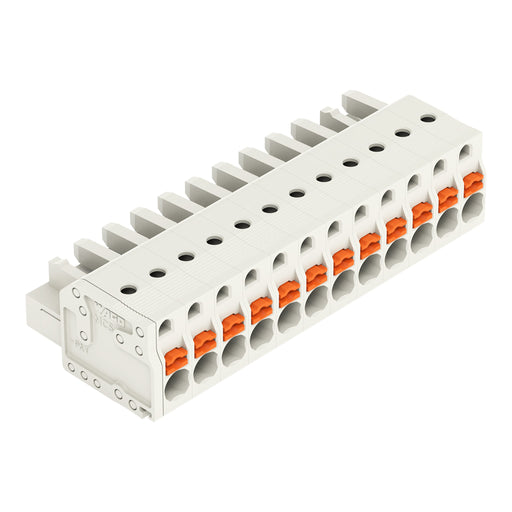 WAGO - Kabelsteckverbinder für Leiterplattensteckverbinder 1-Leiter-Federleiste 2721-112/026-000 Push-inCAGECLAMP,lgr − 25 Stück