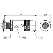 Telegärtner - Modularer Steckverbinder Kabelstecker 100007501