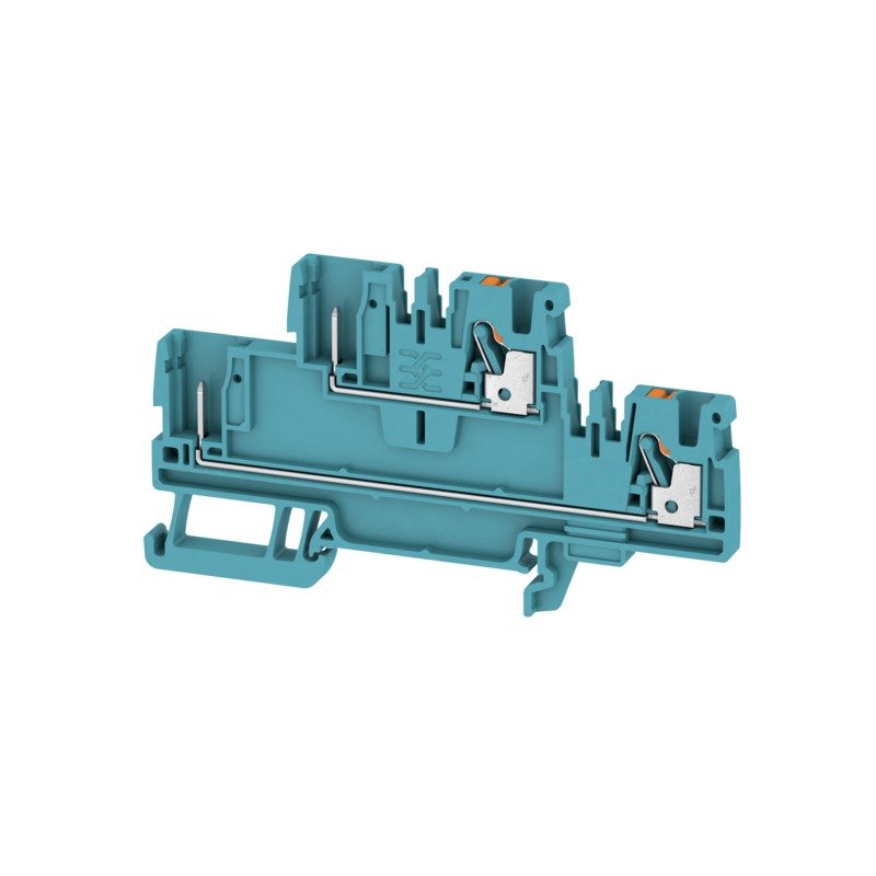 Weidmüller - Durchgangs-Reihenklemme APGTB 2,5 2T 4C/2 BL 2,5qmm, 24A, blau − 50 Stück