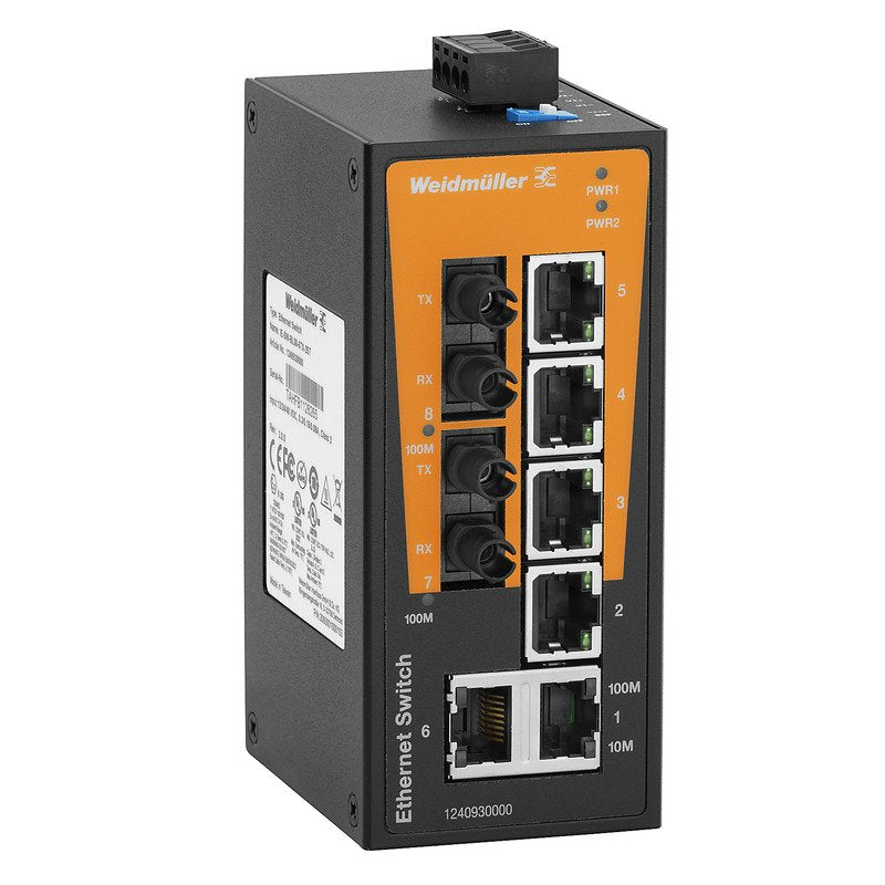 Weidmüller - Netzwerk Switch Netzwerk-Switch IE-SW-BL08-6TX-2ST