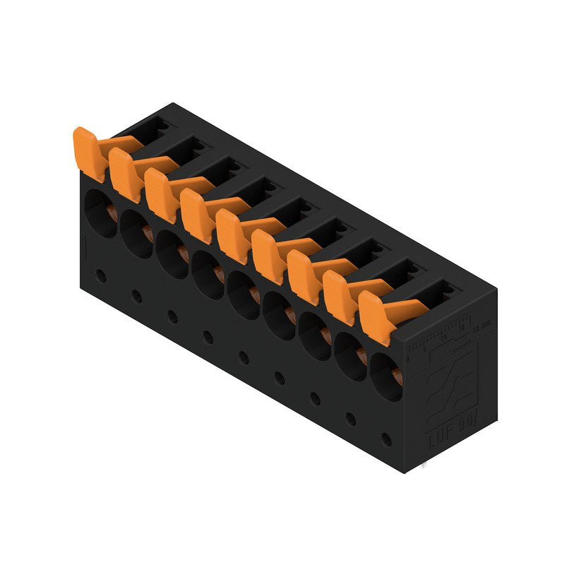 Weidmüller - Leiterplattenklemme Leiterplattenklemme LUF 10,0 #2453760000 09/90V 5,0SN BK BX − 10 Stück
