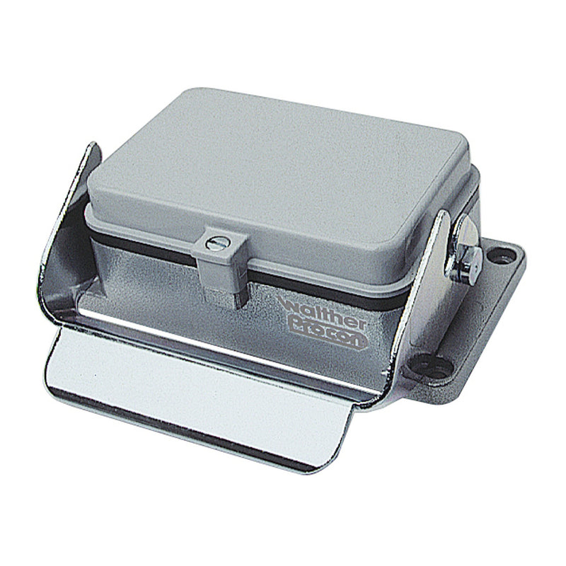 Walther Werke - Gehäuse für Rechtecksteckverbinder Anbaugehäuse B48 714448 41mm LVN m.Klappdeck