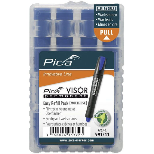 Pica-Marker - Markierungsstift VISOR Ersatzminen 991/41 (VE4) permanent, blau