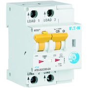 Eaton - Kombination FI-Schalter/Leitungsschutzschalter mit Zusatzeinrichtung Brandschutzschalter AFDD-25/2/C/003-G/A 2p,C,25A,30mA,TypG/A