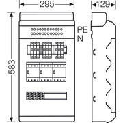 Hensel - Verteilerschrank für Energieversorgung Ladeverteiler KV EV 11kW 3100 f.3 Ladep. a 11kW