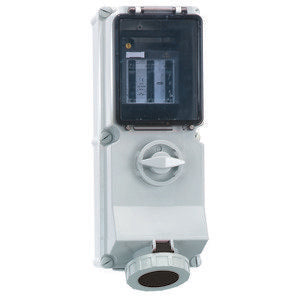 Bals Elektrotech - CEE-Steckdose abschaltbar, abgesichert (IEC 60309) Wandsteckdose abschaltbar 17336 abgesichert 63A 4p