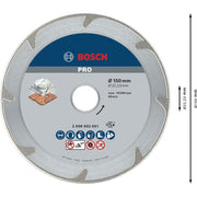 Bosch - Trenn-/Schleifscheibe Diamanttrennscheibe 2608602691 PRO Marble