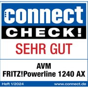 FRITZ - Netzwerkadapter Powerline Einzeladapter FRITZ!Powerline1240