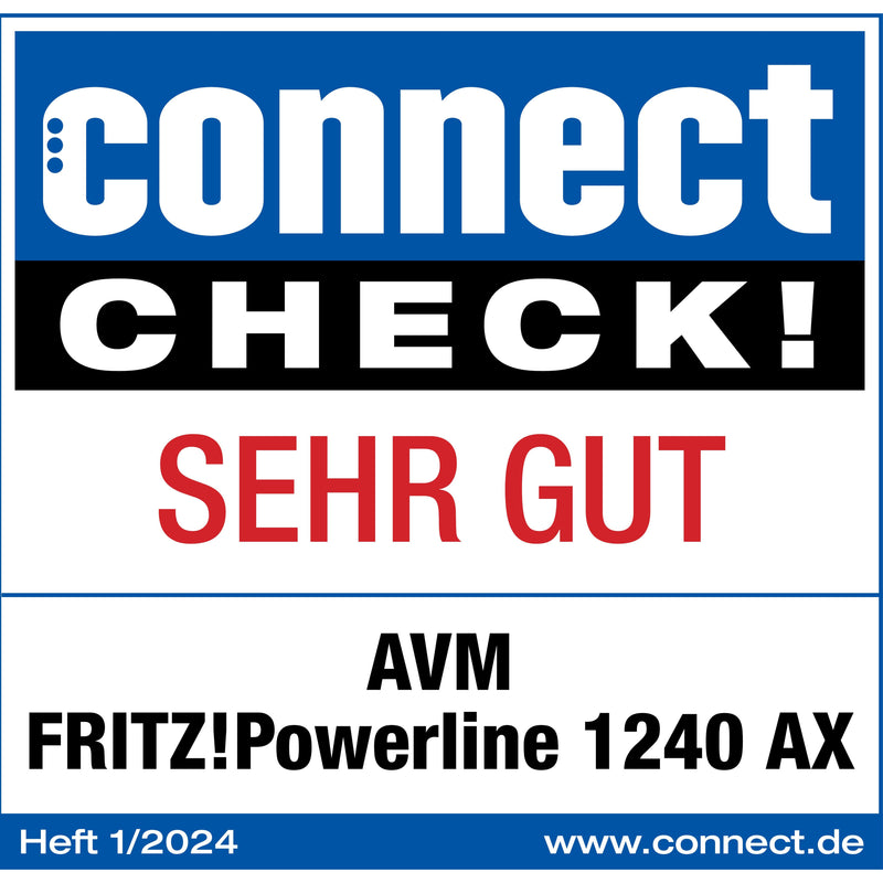 FRITZ - Netzwerkadapter Powerline Einzeladapter FRITZ!Powerline1240