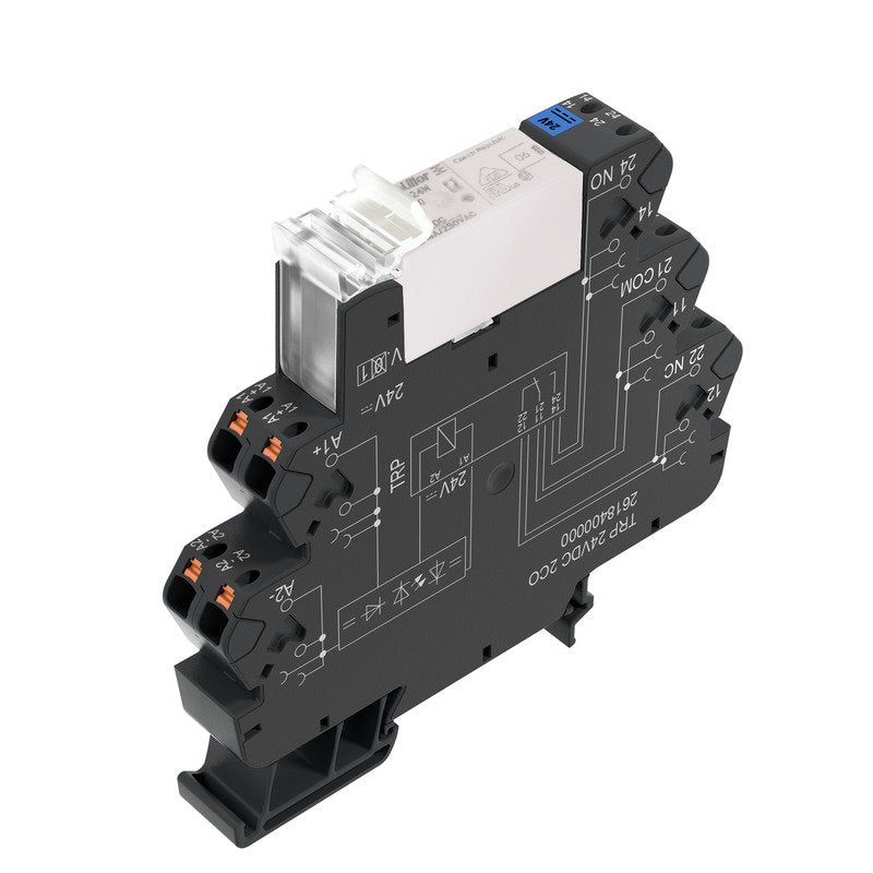 Weidmüller - Schaltrelais Relaiskoppler TRP 24VDC 1NO HCP Termseries − 10 Stück