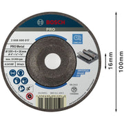 Bosch - Trenn-/Schleifscheibe PRO Metal Schleifscheibe, 2608600017 100 x 6 x 16 mm