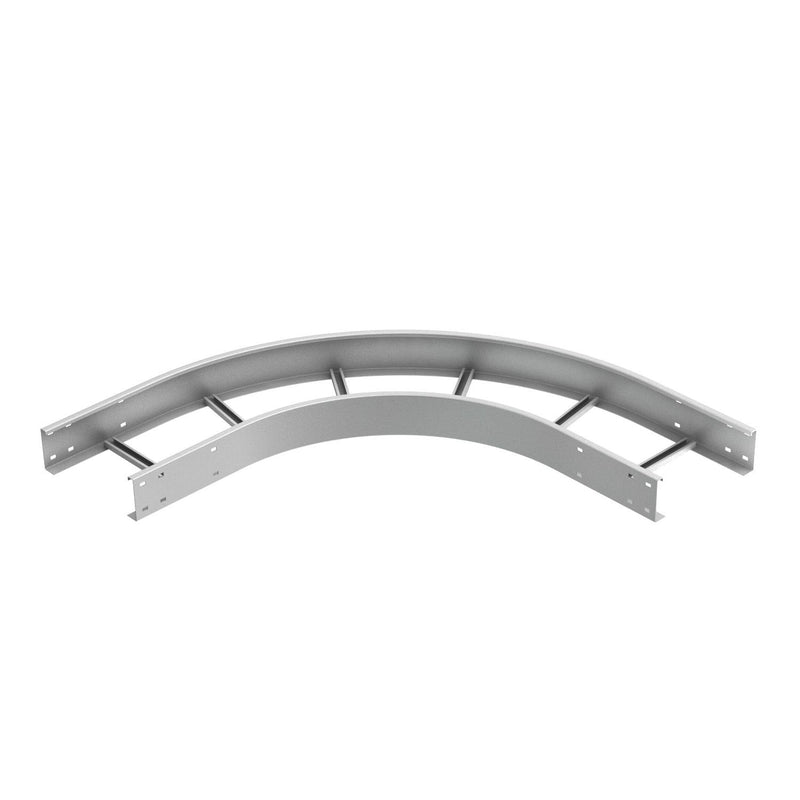 OBO Bettermann - Bogen für Kabelleiter Bogen 90° WLB 90 112FSKLGR FSK RAL7035