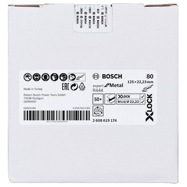 Bosch - Trenn-/Schleifscheibe X-LOCK 2608619174 Fiberschleifscheibe