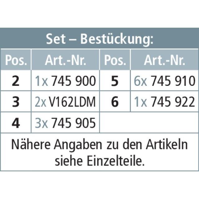 DEHN - Erdungs- und Kurzschließvorrichtung Erdungs-u. Kurzschließset EKS VI 2F KVS SBK VI