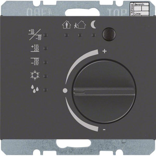 Berker - Bussystem-Raumtemperaturregler Raumtemperaturregler 75441175 mit Tasterschnittst