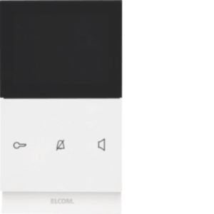 Elcom - Innenstation für Türkommunikation Innenstation-Video REK621Y eckig2Dpolarws glänz