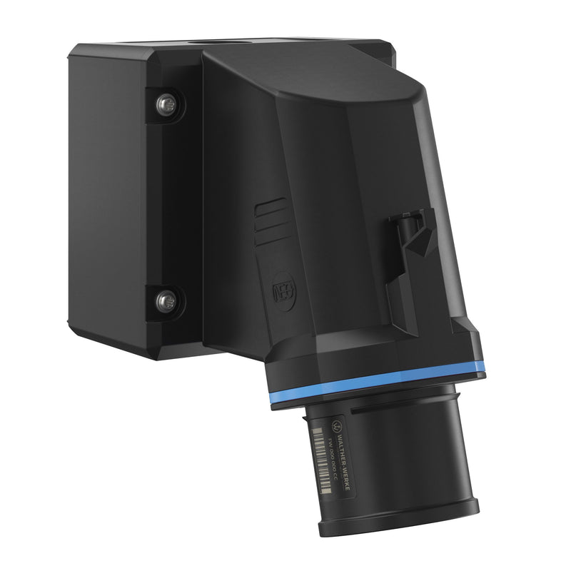Walther Werke - CEE-Gerätestecker (IEC 60309) CEE NEO Wandgerätestecker FW734306CC schräg 32A 3P 6h