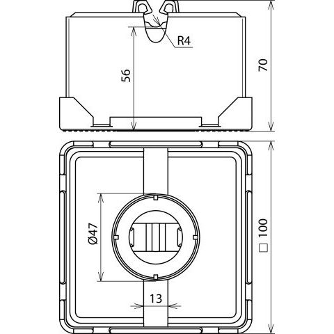 DEHN - Dachleitungshalter für Blitzschutz Dachleitungshalter 253 015 FB f.Flachdächer