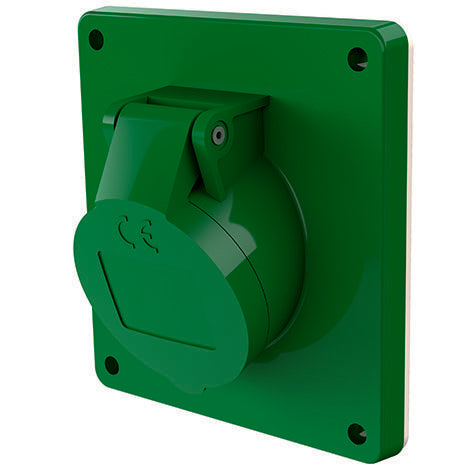 Mennekes - CEE-Anbausteckdose (IEC 60309) Anbaudose 2837 32A,3p,4h,50V,IP44