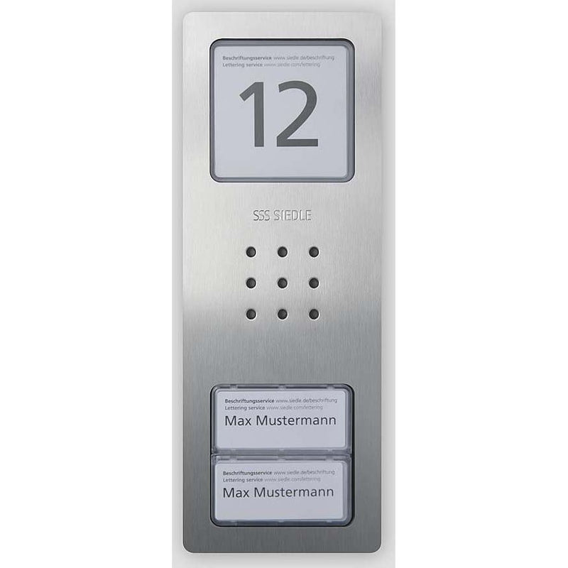 Siedle&Söhne - Türstation für Türkommunikation Audio-Türstation CA 812-2 E Edelstahl gebürstet