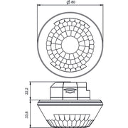 Theben - Bussystem-Bewegungsmelder KNX-Präsenzmelder LUXA103S360-28KNXUP Deckenmontage U