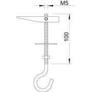 OBO Bettermann - Kippdübel 455 M5x100 G vz