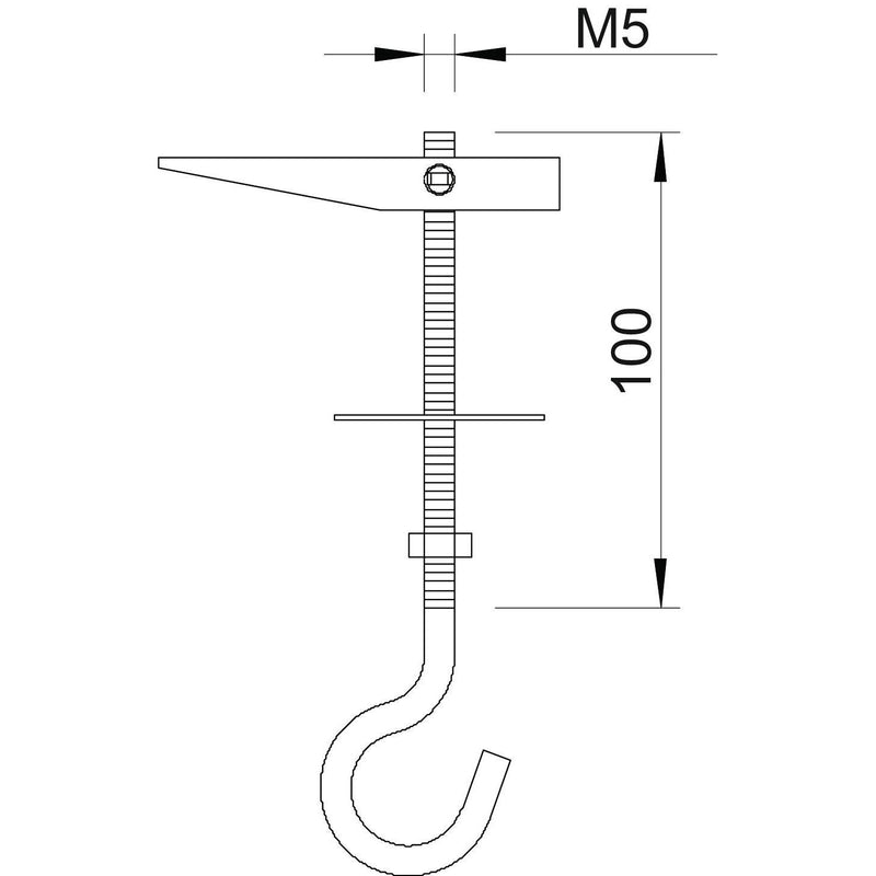 OBO Bettermann - Kippdübel 455 M5x100 G vz