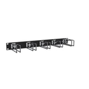 Enoc - Komponente für Verdrahtung, Kabeleinführung und -fixierung (Gehäuse/Schaltschr.) Querrangierpanel CPM 01-S 1 HE, sw/chrom