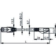 Telegärtner - Patchkabel Kupfer Patchkabel S/FTP C.6A 7,5m 100008912 MP8 500,LSZH,bl,1:1