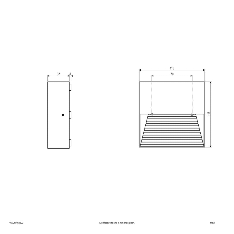 EVN Lichttechnik - Decken-/Wandleuchte LED-Wandleuchte WAQ65051602 IP65
