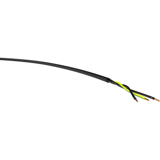 Energiekabel < 1 kV, für ortsveränderlichen Einsatz YSLY-JZ 3x0,75swRi.100 YSLY-JZ 3x0,75sw Steuerltg.0,6/1kV sw − 100 Meter