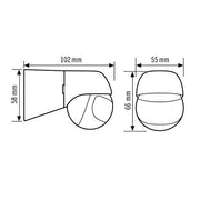 ESYLUX - Bewegungsmelder/Präsenzmelder komplett Bewegungsmelder MD 180 BASIC L weiss 180° weiß