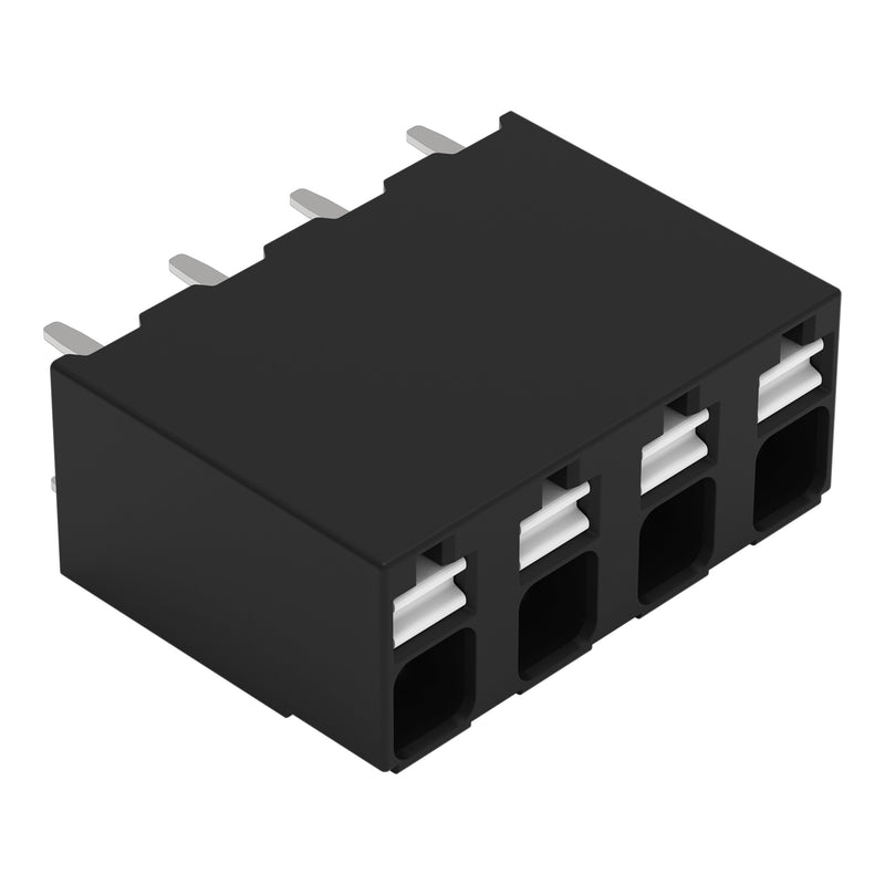 WAGO - Leiterplattenklemme THR-Leiterplattenklemme 2086-3104/997-605 Drücker,1,5mm²,weiß − 1645 Stück