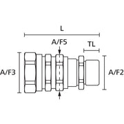 HellermannTyton - Metall-Schutzschlauch-Verschraubung Metall-Verschraubung LTS20-SCG-M20 − 10 Stück