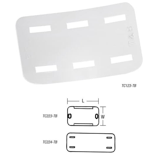 ABB Stotz S&J T&B - Kabelmarkierungssystem Befestigungssockel TC223-TB − 1000 Stück