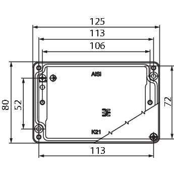 Weidmüller - Gehäuse/Schaltschrank (leer) Flanschdose 2Port IE-OM-V04P-K21-2S gerade
