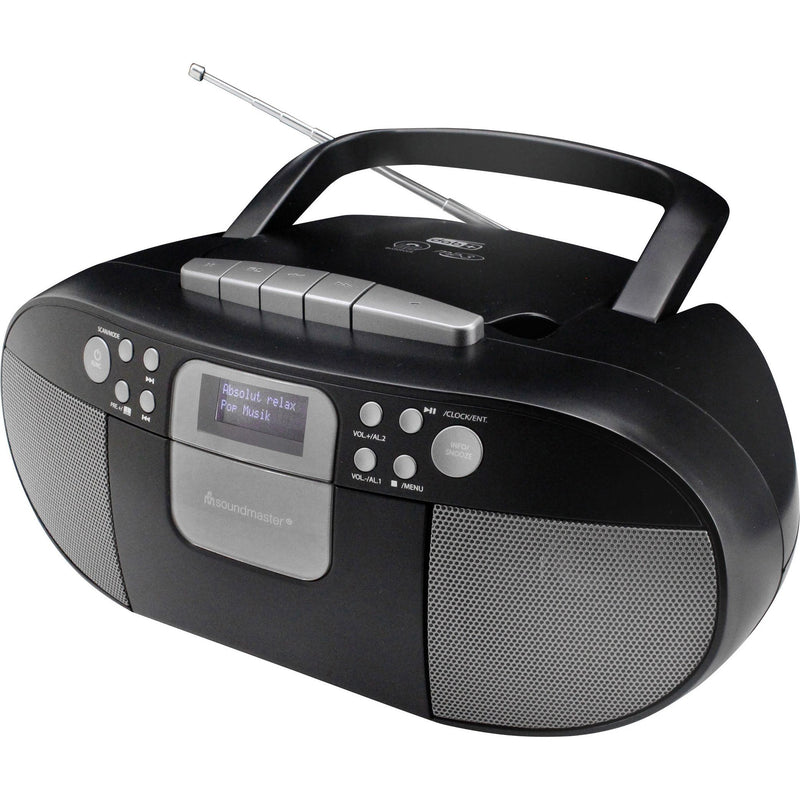 Soundmaster - Radio DAB+/CD Boombox SCD7800SW sw MP3,USB,Kassette