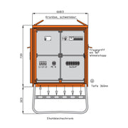 Walther Werke - Baustromverteiler Beleuchtungsverteiler WV0250BER1 24kVA