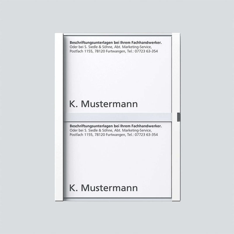 Siedle&Söhne - Zubehör/Ersatzteile für Türkommunikation Namensschild ws kpl. 200029042-00 f.TM 611-2 W
