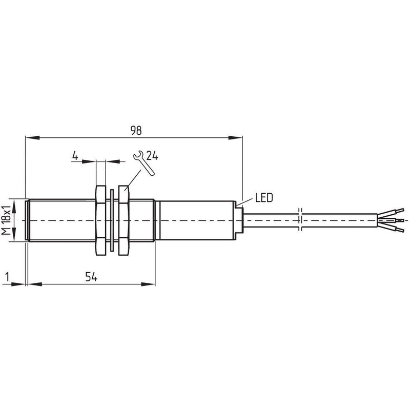 Schmersal - Einzelpositionsschalter Sicherheitssensor CSS 8-180-2P+D-E-L