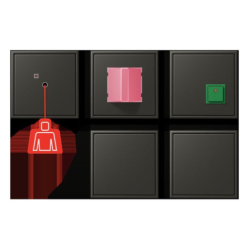 Jung - Behindertenelement für Installationsschalterprogramme Notrufset mit USV NRS LC 0834-2 259